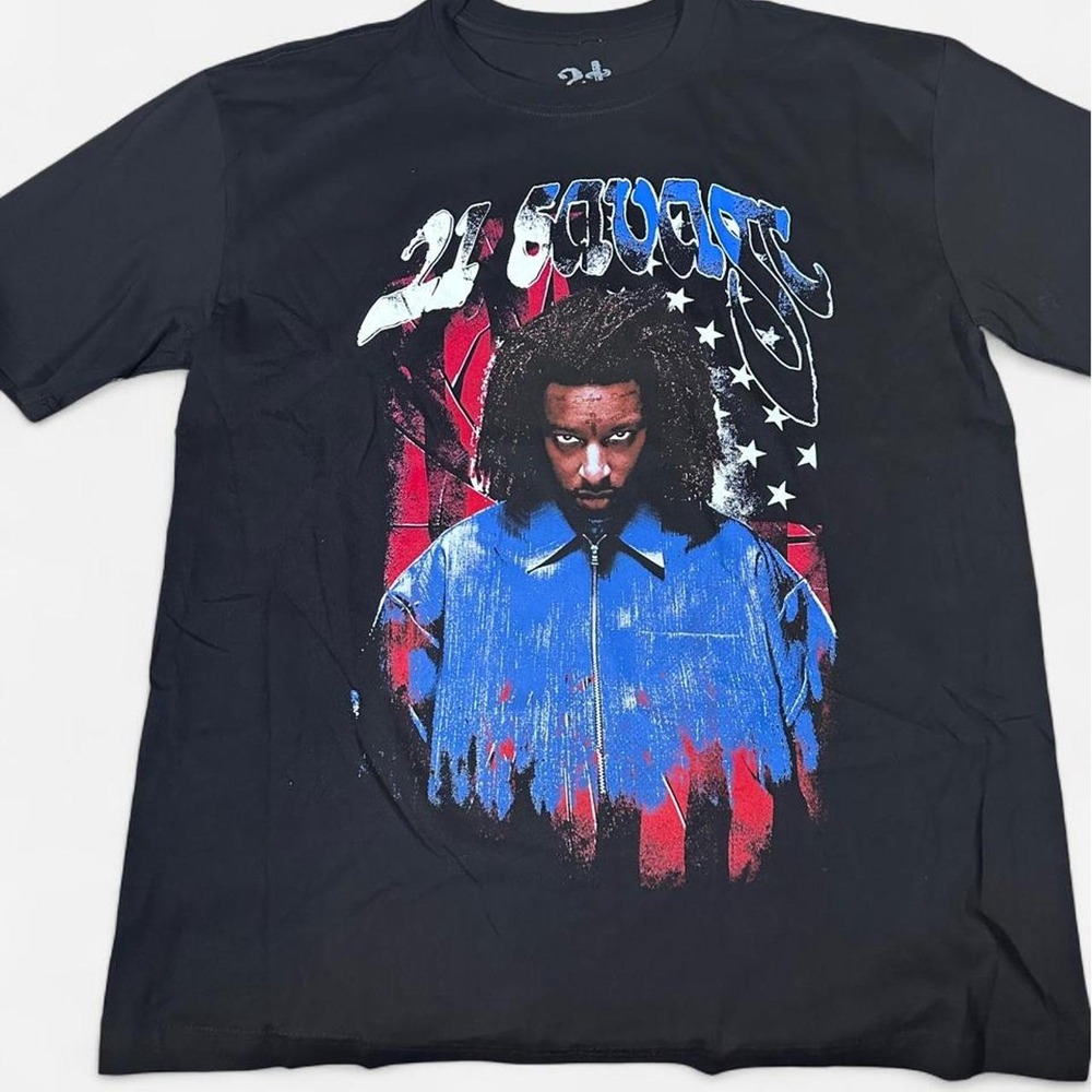 21 Savage American Dream Tour Graphic T-Shirt Black XL SG Merchandise